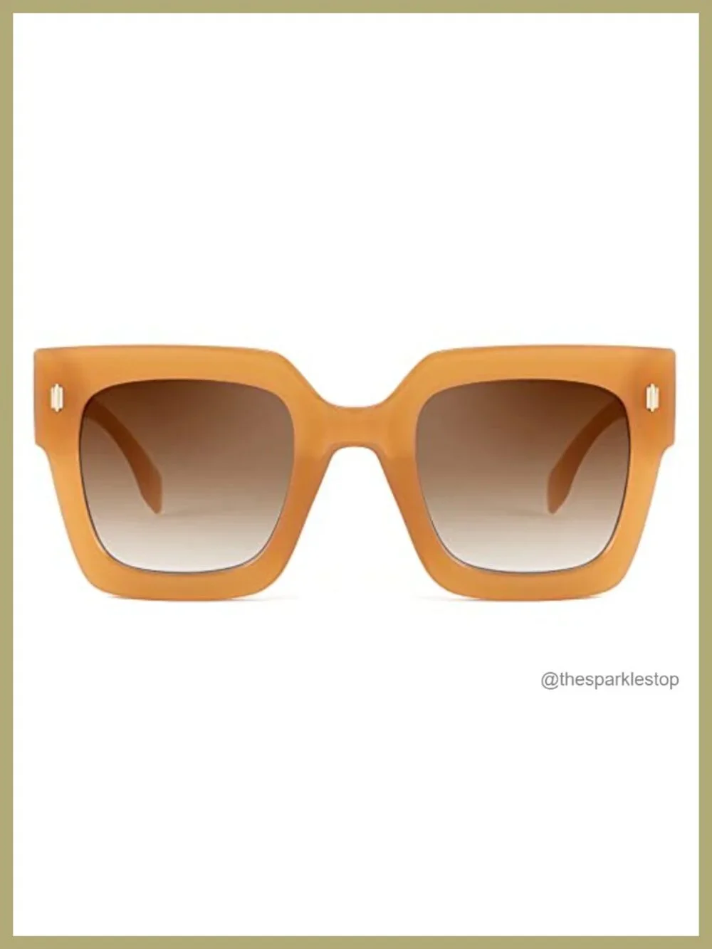 Vintage Oversized Square Sunglasses for Women Retro UV400 Trendy Luxury Big Sun